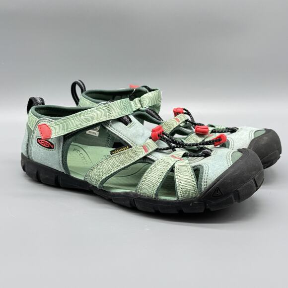 Keen Shoes Womens Size 6 Green Strappy Closed Toe Sandals Washable Outdoor Water - Picture 2 of 12